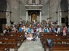 Peu Foto 1: Alumnes de l’IES L’Arboç visitant l’església de Sant Julià (Autor: S. Sedó) 