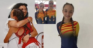 Larbocenca Sheila Priporeanu es fa amb el bronze a la final de la Copa Catalunya de patinatge artstic