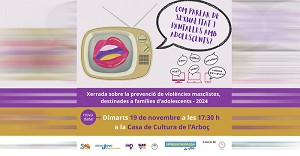 Xerrada a lArbo sobre prevenci de violncies masclistes per a famlies dadolescents